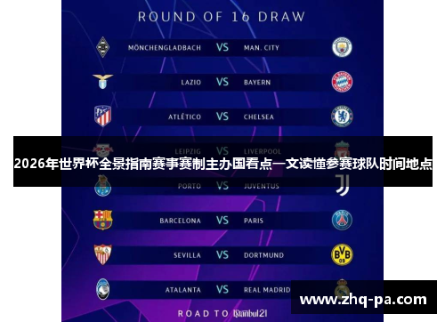 2026年世界杯全景指南赛事赛制主办国看点一文读懂参赛球队时间地点